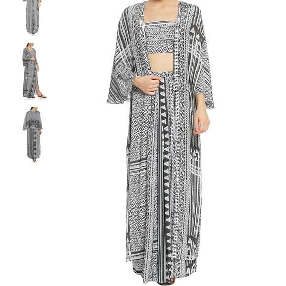 Masaba Tribal Print Crop Top with Dhoti Skirt - Picture 4 of 14